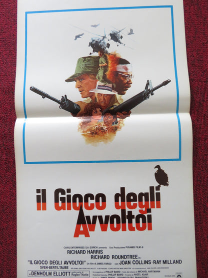 GAME FOR VULTURES ITALIAN LOCANDINA POSTER RICHARD HARRIS RICHARD ROUNDTREE 1979