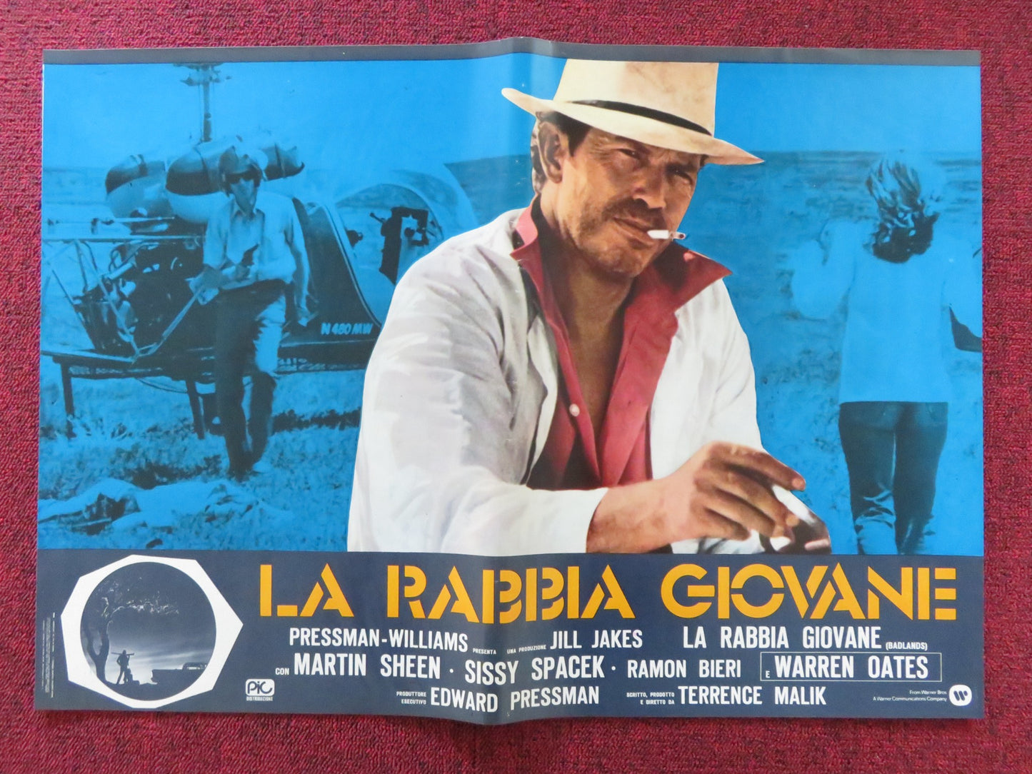 BADLANDS - E ITALIAN FOTOBUSTA POSTER MARTIN SHEEN SISSY SPACEK 1973