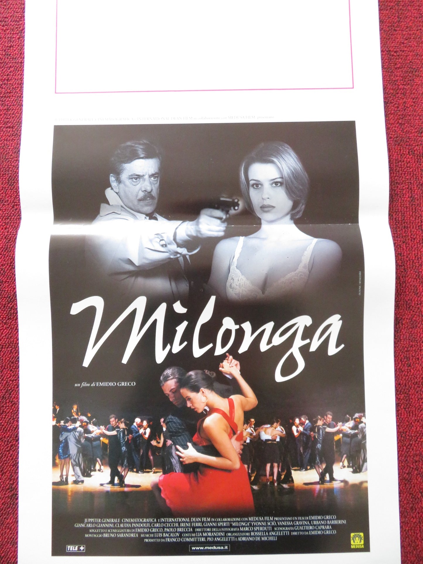 MILONGA ITALIAN LOCANDINA POSTER GIANCARLO GIANNINI CLAUDIA PANDOLFI 1999