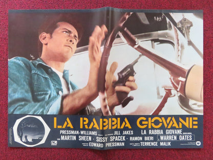 BADLANDS - F ITALIAN FOTOBUSTA POSTER MARTIN SHEEN SISSY SPACEK 1973