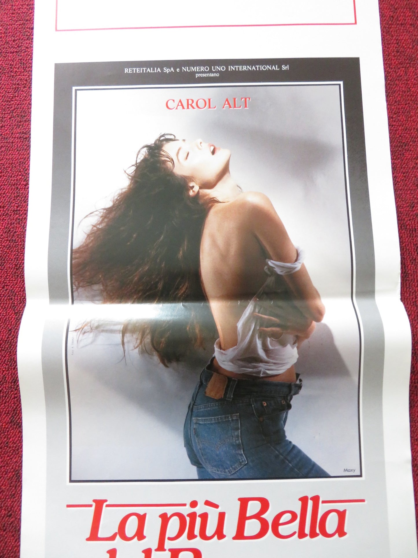 LA PUI BELLA DEL REAME ITALIAN LOCANDINA POSTER CAROL ALT JON FINCH 1989