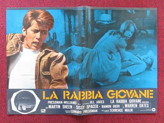 BADLANDS - G ITALIAN FOTOBUSTA POSTER MARTIN SHEEN SISSY SPACEK 1973