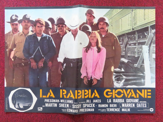 BADLANDS - H ITALIAN FOTOBUSTA POSTER MARTIN SHEEN SISSY SPACEK 1973