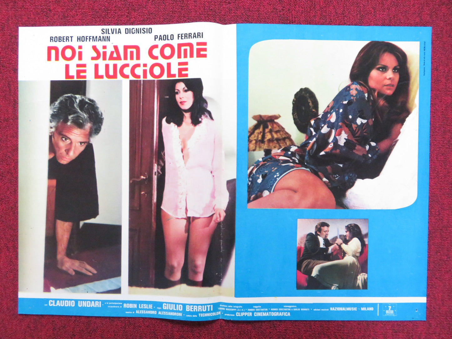 NO SIAM COME LE LUCCIOLE - C ITALIAN FOTOBUSTA POSTER ROBERT HOFFMAN 1976