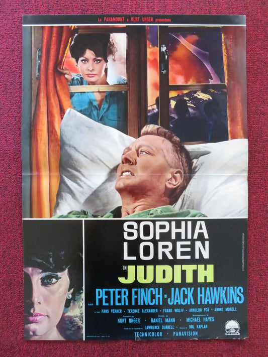 JUDITH - B ITALIAN FOTOBUSTA POSTER SOPHIA LOREN PETER FINCH 1966