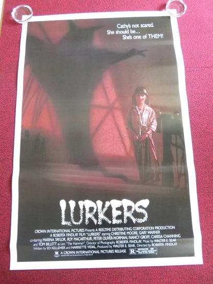 LURKERS US ONE SHEET ROLLED POSTER CHRISTINE MOORE GARY WARNER 1987