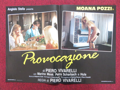 SUMMER TEMPTATIONS - A ITALIAN FOTOBUSTA POSTER MOANA POZZI MARINO MASE 1988