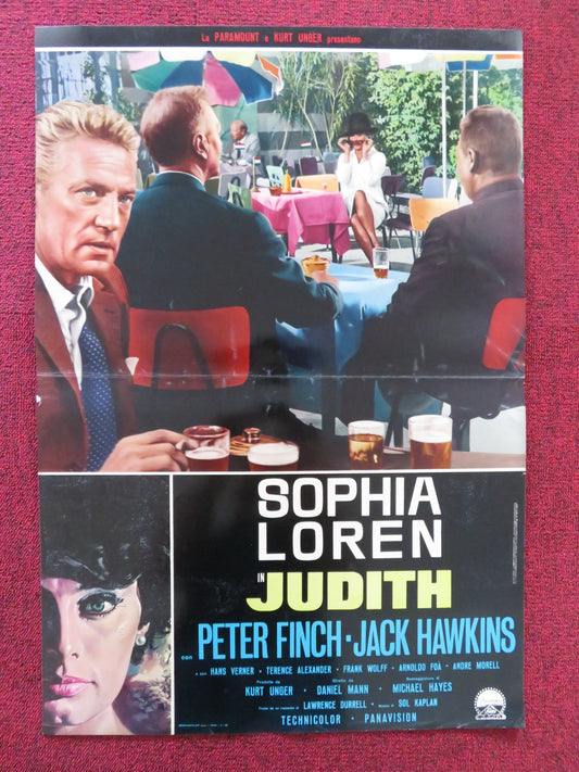 JUDITH - E ITALIAN FOTOBUSTA POSTER SOPHIA LOREN PETER FINCH 1966