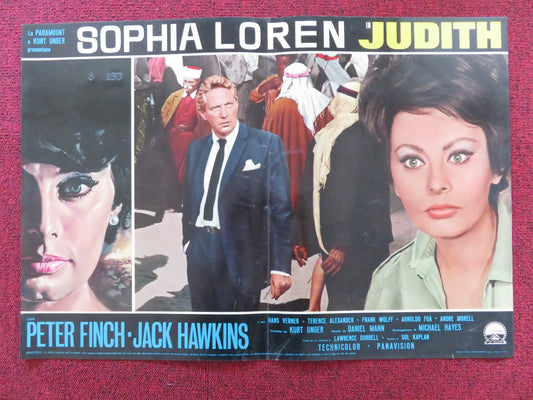 JUDITH - F ITALIAN FOTOBUSTA POSTER SOPHIA LOREN PETER FINCH 1966