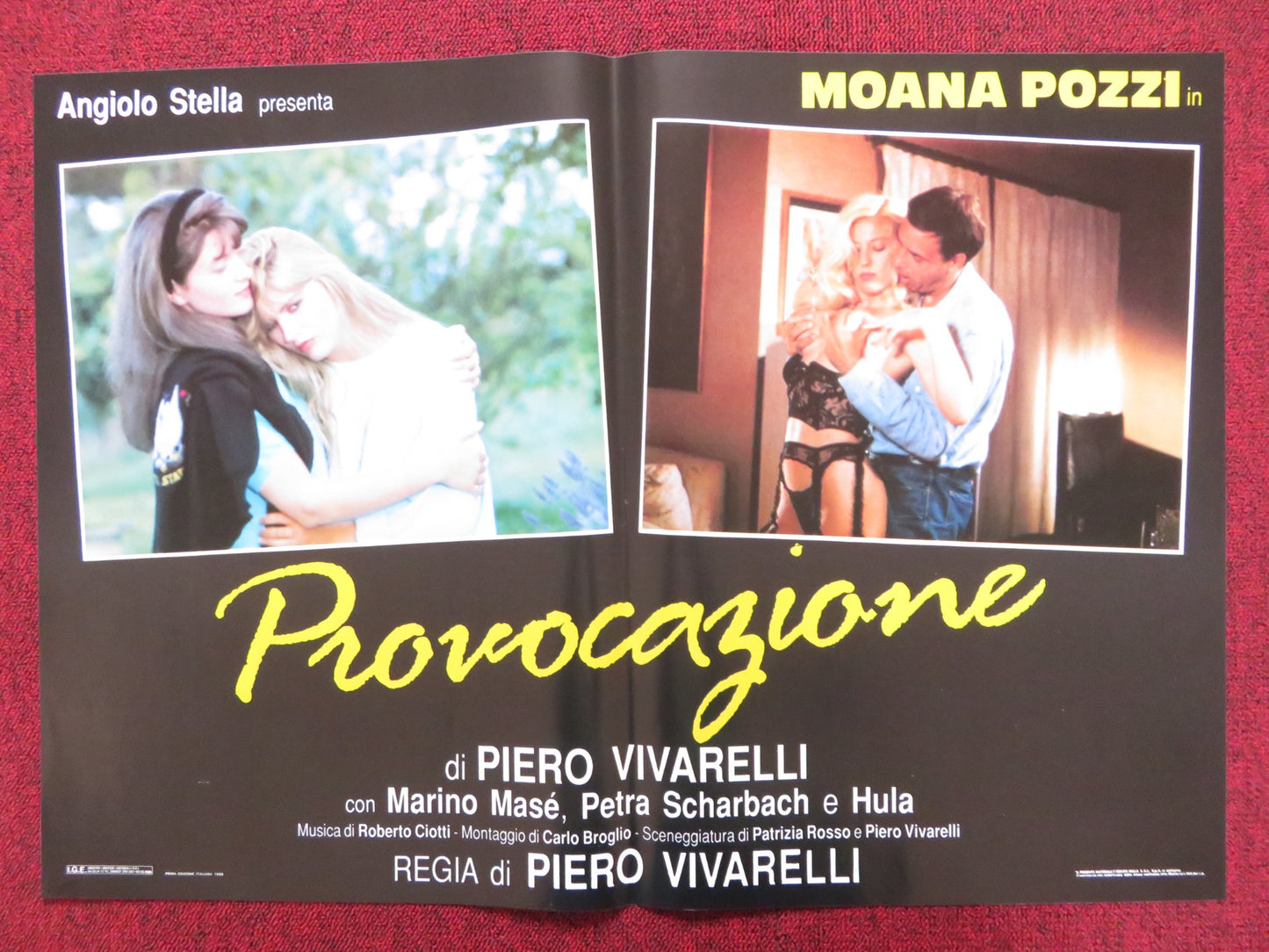 SUMMER TEMPTATIONS - C ITALIAN FOTOBUSTA POSTER MOANA POZZI MARINO MASE 1988