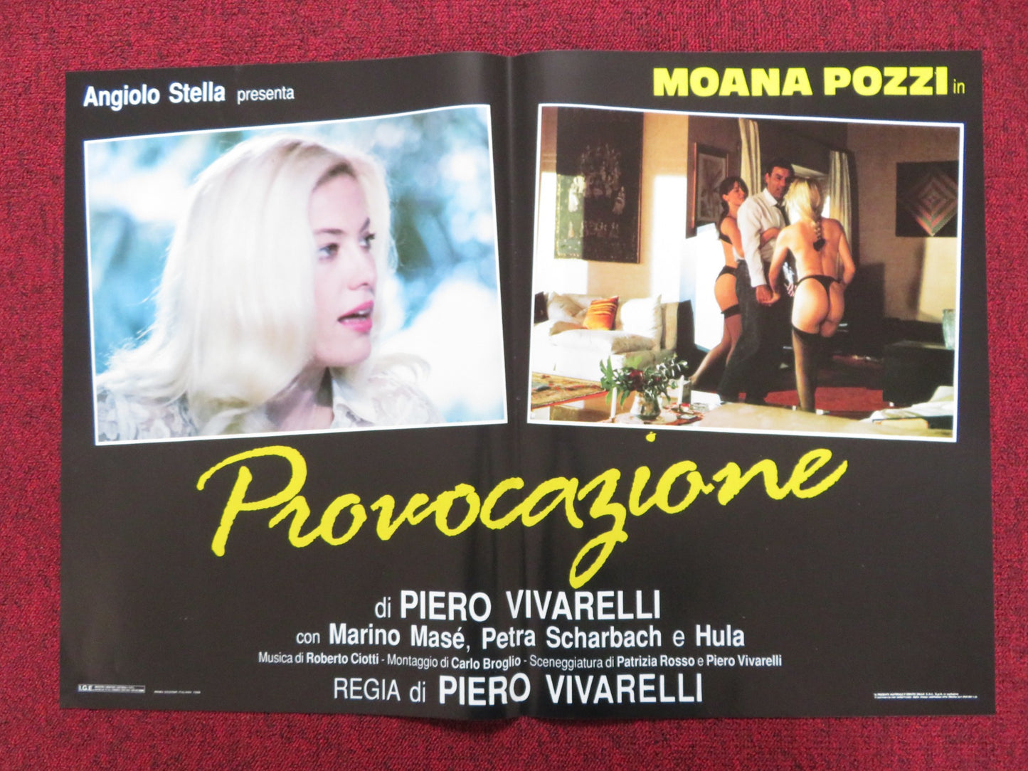 SUMMER TEMPTATIONS - D ITALIAN FOTOBUSTA POSTER MOANA POZZI MARINO MASE 1988