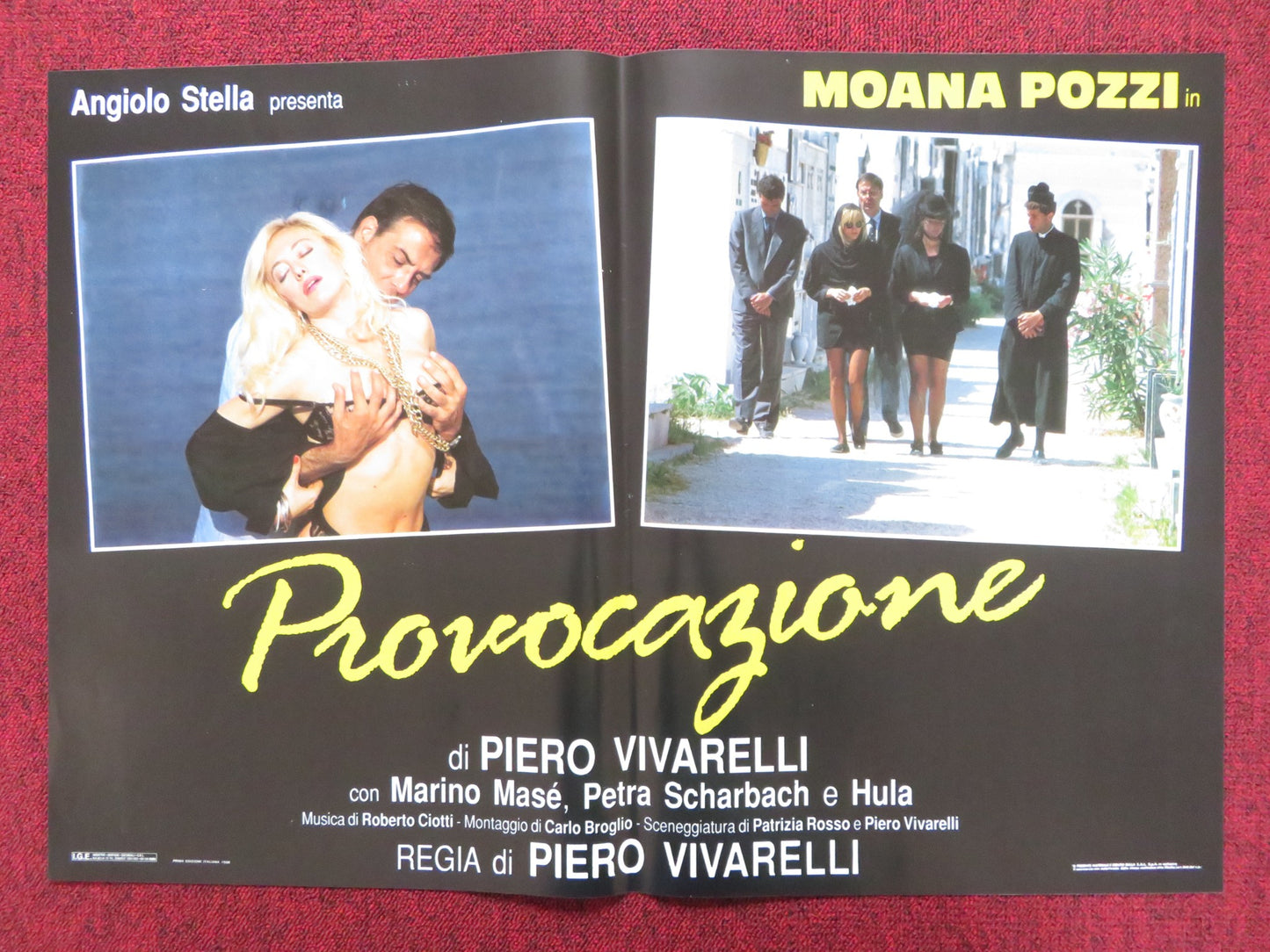 SUMMER TEMPTATIONS - E ITALIAN FOTOBUSTA POSTER MOANA POZZI MARINO MASE 1988