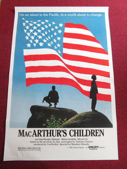 MACARTHUR'S CHILDREN US ONE SHEET ROLLED POSTER TAKAYA YAMAUCHI M. NATSUME 1984