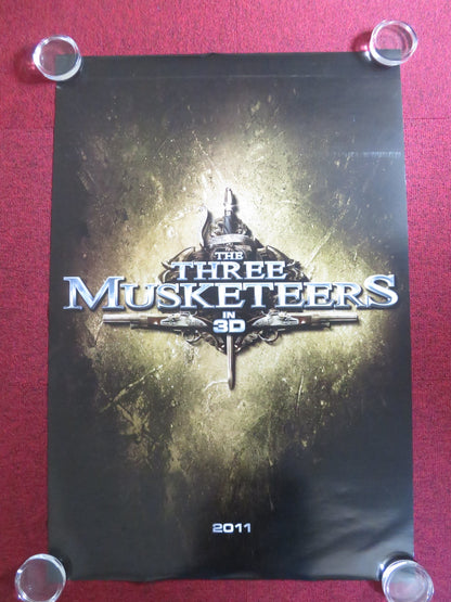 THE THREE MUSKETEERS US ONE SHEET ROLLED POSTER LUKE EVANS ORLANDO BLOOM 2011