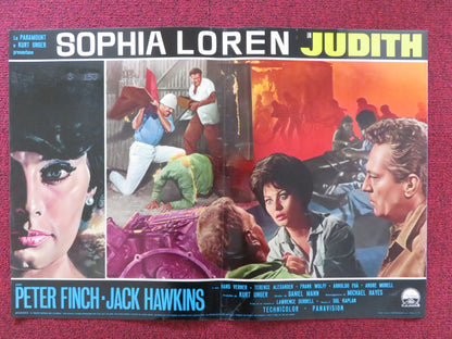 JUDITH - K ITALIAN FOTOBUSTA POSTER SOPHIA LOREN PETER FINCH 1966