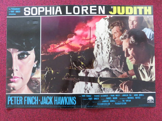 JUDITH - L ITALIAN FOTOBUSTA POSTER SOPHIA LOREN PETER FINCH 1966