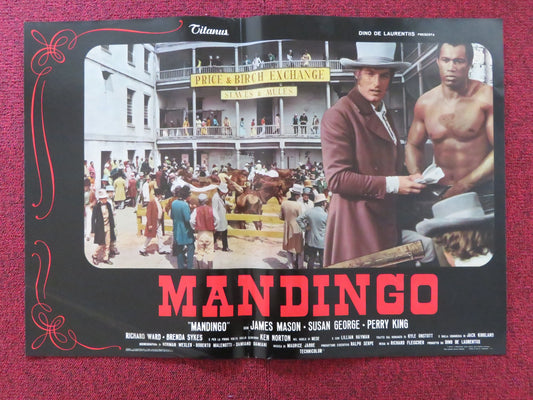 MANDINGO - A ITALIAN FOTOBUSTA POSTER JAMES MASON SUSAN GEORGE 1975