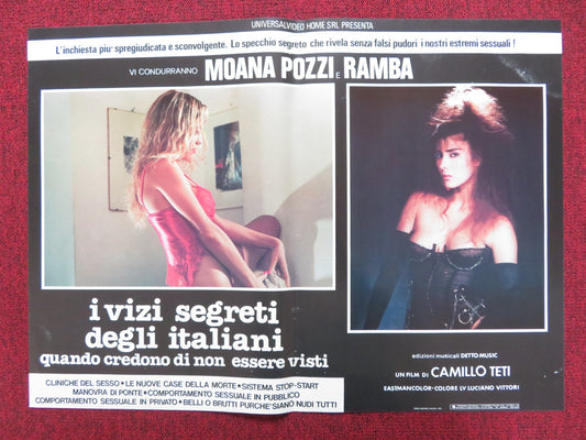 I VIZI SEGRETI DEGLI ITALIANI QUANDO CREDONO... -D ITALIAN FOTOBUSTA POSTER 1987