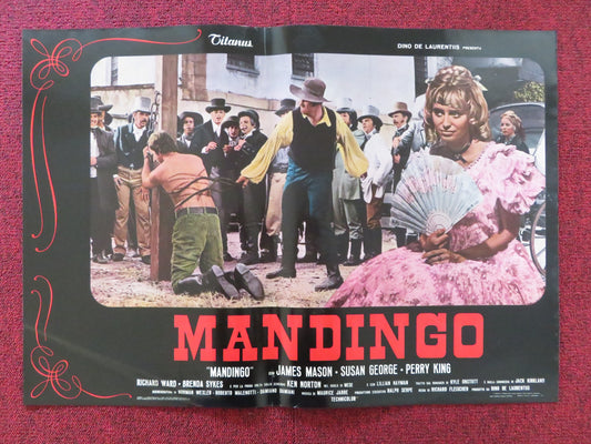 MANDINGO - B ITALIAN FOTOBUSTA POSTER JAMES MASON SUSAN GEORGE 1975