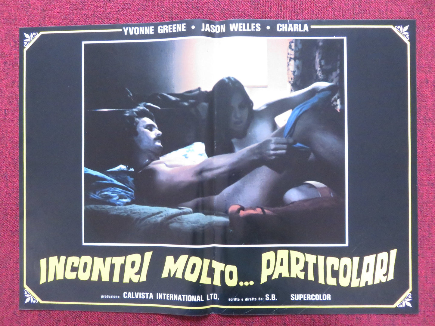 COUNT THE WAYS - A ITALIAN FOTOBUSTA POSTER MIMI ZUBER TYLER REYNOLDS 1975