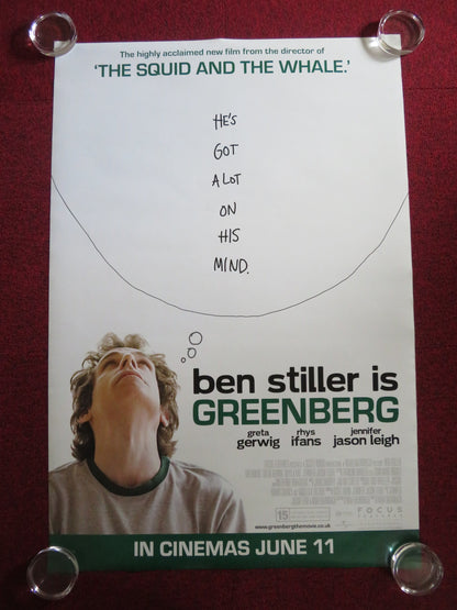 GREENBERG US ONE SHEET ROLLED POSTER BEN STILLER RHYS IFANS 2010