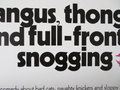 ANGUS, THONGS AND FULL-FRONTAL SNOGGING US ONE SHEET ROLLED POSTER GROOME 2008