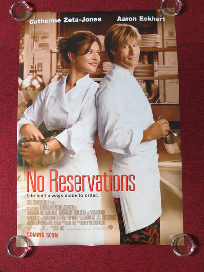 NO RESERVATIONS US ONE SHEET ROLLED POSTER CATHERINE-ZETA JONES A. ECKHART 2007