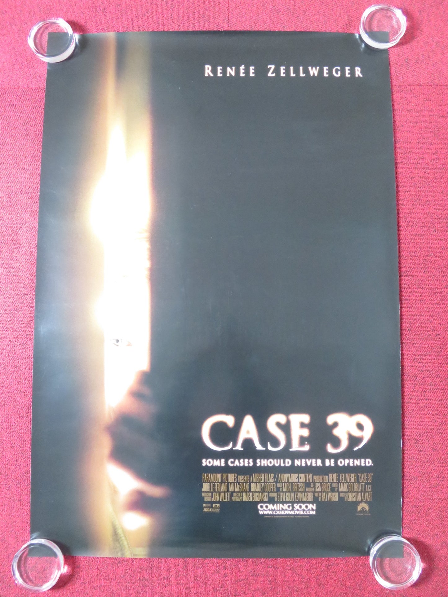 CASE 39 US ONE SHEET ROLLED POSTER RENEE ZELLWEGER IAN MCSHANE 2009