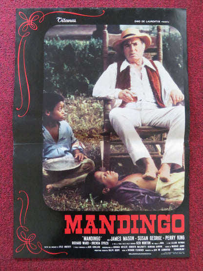 MANDINGO K -  ITALIAN FOTOBUSTA POSTER JAMES MASON SUSAN GEORGE 1975