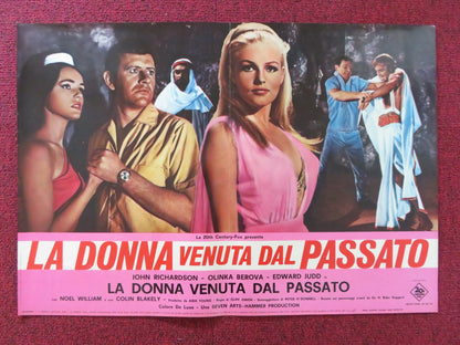 THE VENGEANCE OF SHE - B -  ITALIAN FOTOBUSTA POSTER RICHARDSON SCHOBEROVA 1968