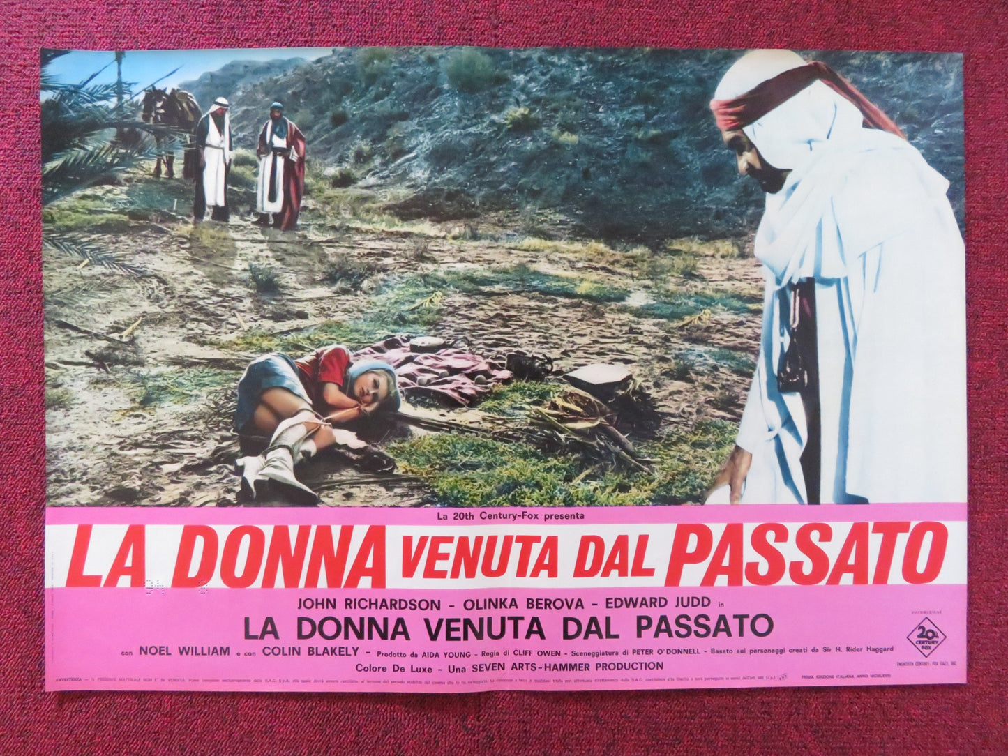 THE VENGEANCE OF SHE - G ITALIAN FOTOBUSTA POSTER RICHARDSON SCHOBEROVA 1968