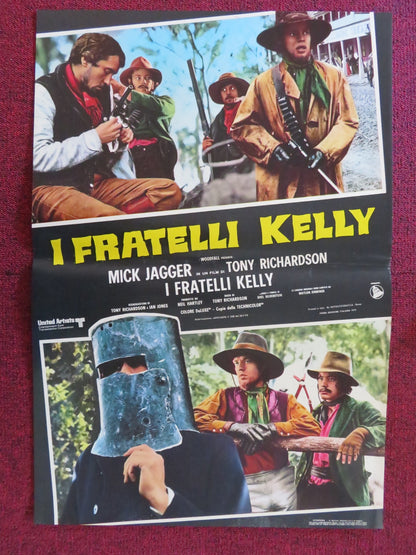 NED KELLY - D ITALIAN FOTOBUSTA POSTER MICK JAGGER CLARISSA KAYE-MASON 1970