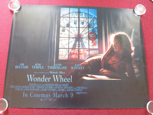 WONDER WHEEL UK QUAD ROLLED POSTER KATE WINSLET JUSTIN TIMBERLAKE 2017