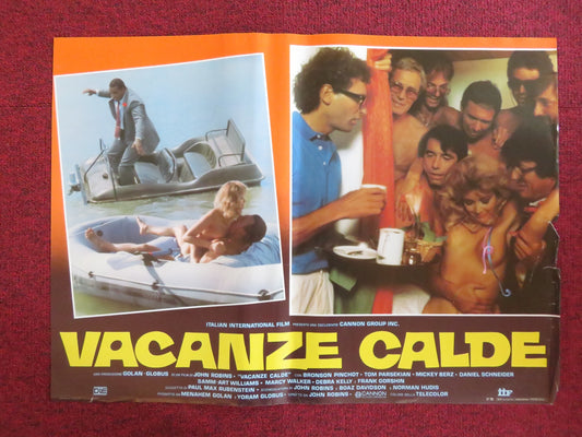 HOT RESORT - F ITALIAN FOTOBUSTA POSTER CANNON TOM PARSEKIAN MICHAEL KERZ 1985