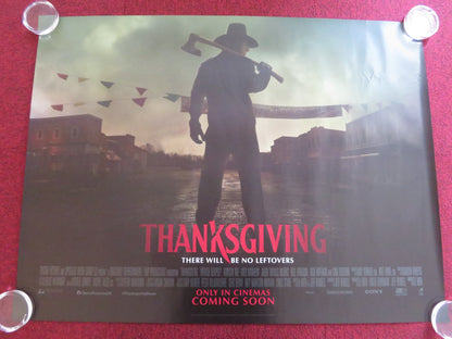 THANKSGIVING UK QUAD ROLLED POSTER PATRICK DEMPSEY GINA GERSHON 2023