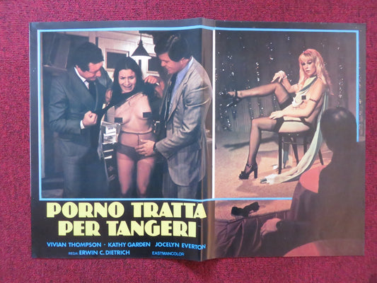 PORNO TRATTA PER TANGERI - B ITALIAN FOTOBUSTA POSTER VIVIAN THOMPSON 1977