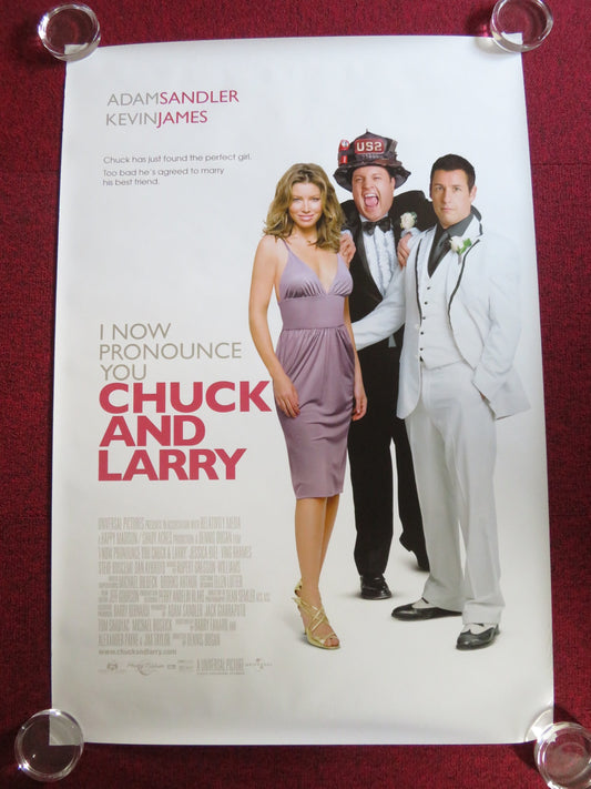 I NOW PRONOUNCE YOU CHUCK & LARRY US ONE SHEET ROLLED POSTER ADAM SANDLER 2007