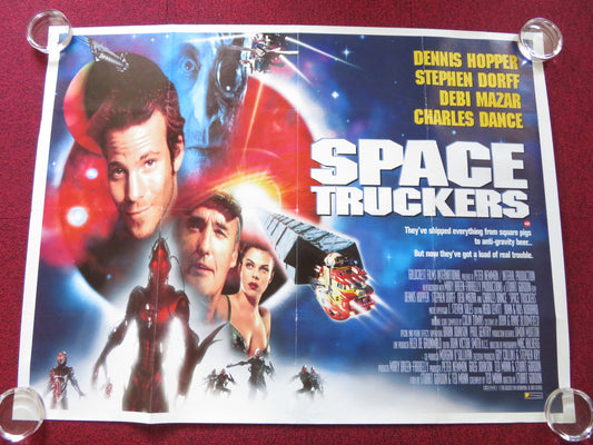 SPACE TRUCKERS UK QUAD ROLLED POSTER DENNIS HOPPER STEPHEN DORFF C. DANCE 1996