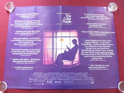 THE COLOR PURPLE UK QUAD ROLLED POSTER SPIELBERG DANNY GLOVER W. GOLDBERG 1985