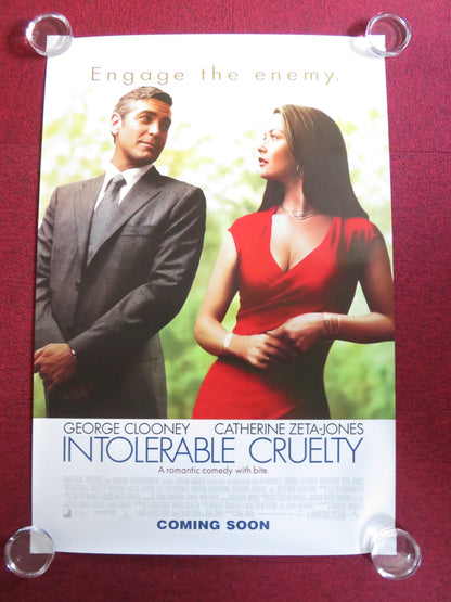 INTOLERABLE CRUELTY - B US ONE SHEET ROLLED POSTER CLOONEY ZETA-JONES 2003