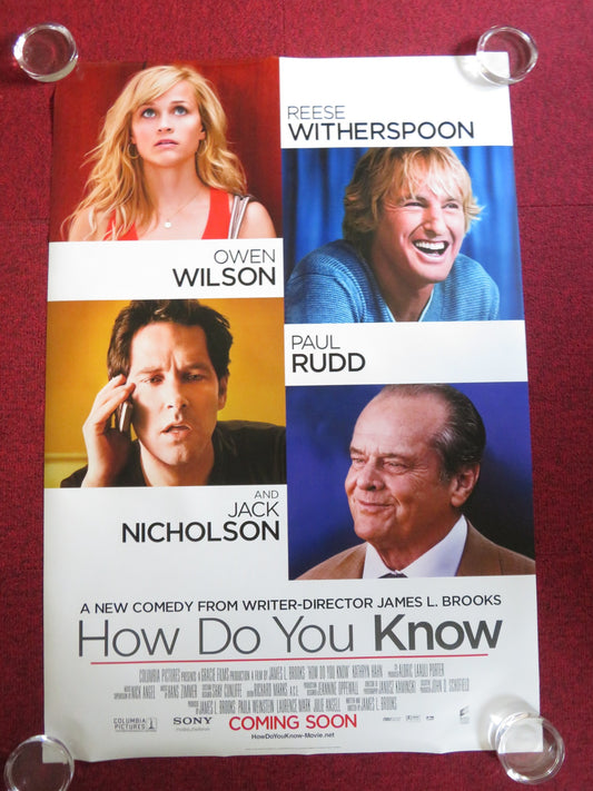 HOW DO YOU KNOW - B US ONE SHEET ROLLED POSTER WITHERSPOON JACK NICHOLSON 2010