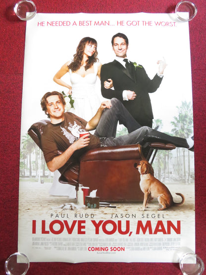 I LOVE YOU, MAN US ONE SHEET ROLLED POSTER PAUL RUDD JASON SEGEL 2009