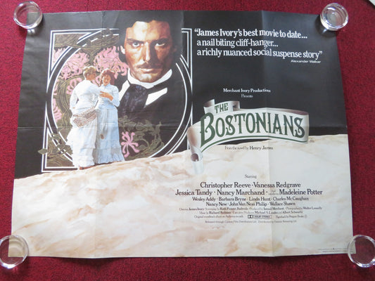 THE BOSTONIANS UK QUAD ROLLED POSTER CHRISTOPHER REEVE VANESSA REDGRAVE 1984