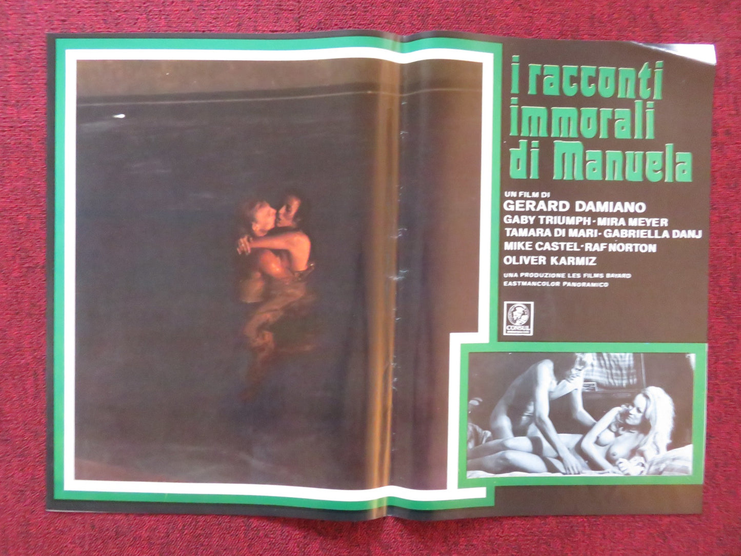 I RACCONTI IMMORALI DI MANUELA - C ITALIAN FOTOBUSTA POSTER GABY TRIUMPH 1979