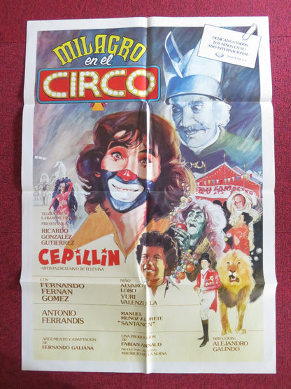 MILAGRO EN EL CIRCO MEXICAN POSTER FOLDED RICARDO GONZALEZ 1979