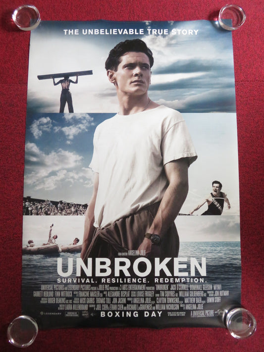 UNBROKEN US ONE SHEET ROLLED POSTER JACK O'CONNELL DOMHNALL GLEESON 2014