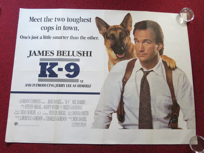 K-9 UK QUAD ROLLED POSTER JIM BELUSHI MEL HARRIS 1989