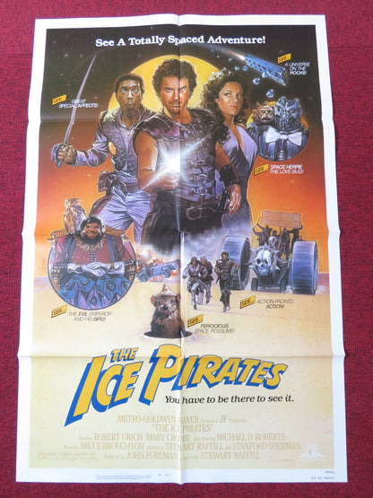 ICE PIRATES FOLDED US ONE SHEET POSTER ROBERT URICH MARY CROSBY 1984