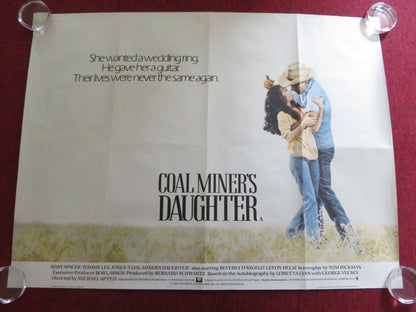 COAL MINER'S DAUGHTER UK QUAD ROLLED POSTER SISSY SPACEK TOMMY LEE JONES 1980