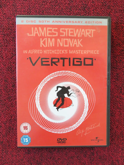 VERTIGO - 2 DISC 50TH ANNIVERSARY EDITION (DVD) JAMES STEWART 1958 REGION 2, 4